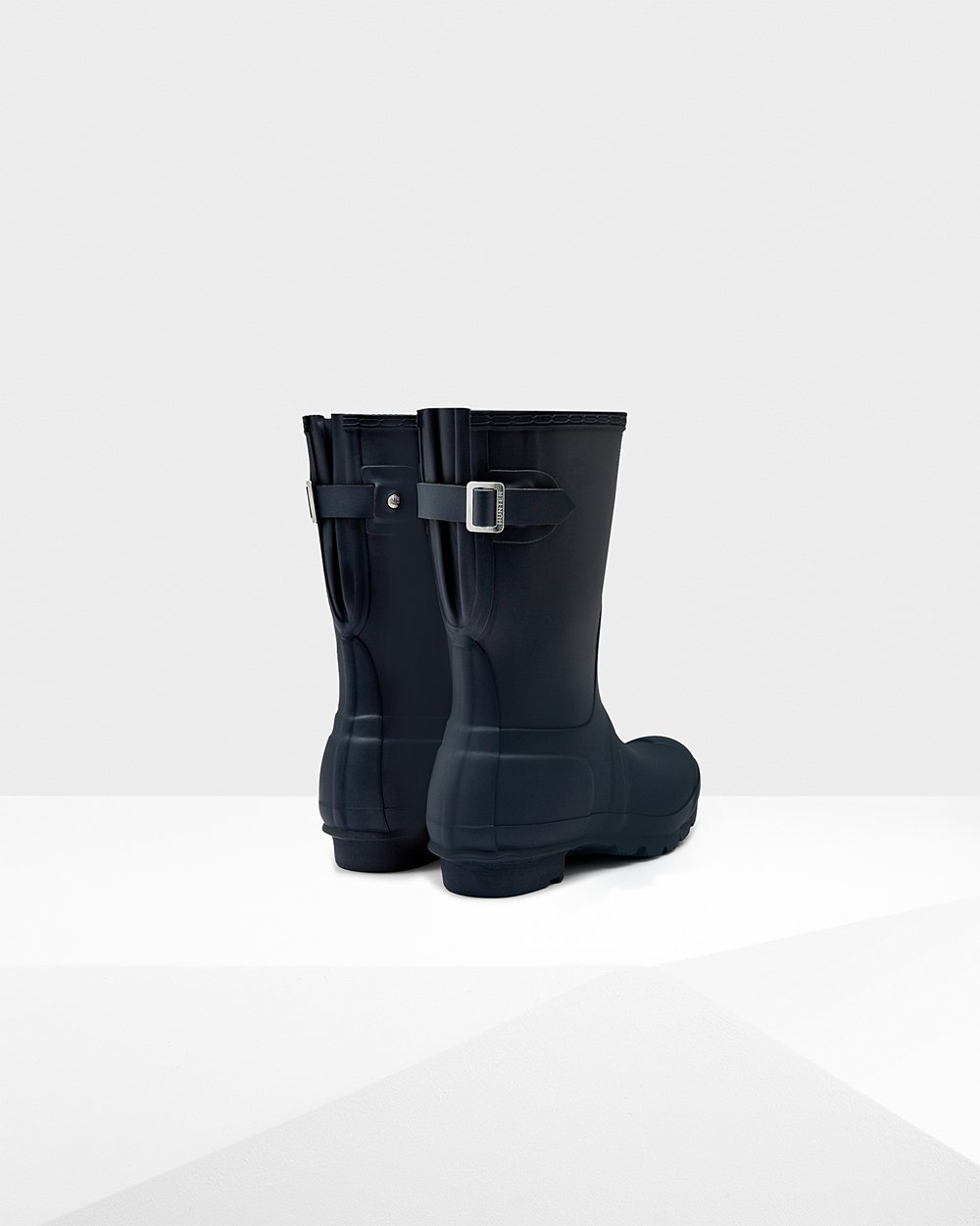 Botas De Cortas Original Back Adjustable Hunter Mujer - Azul Marino - 067931BFP